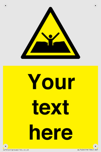 Custom Warning quicksand mud or silt